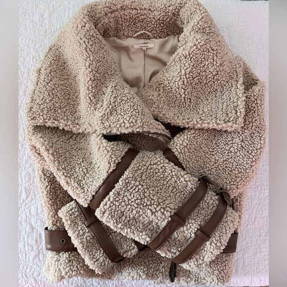 Tularosa Bailey Moto Jacket in Tan - Picture 5 of 7